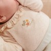 Zandkleurige body met bloemetjes - Bodysuit sand melee